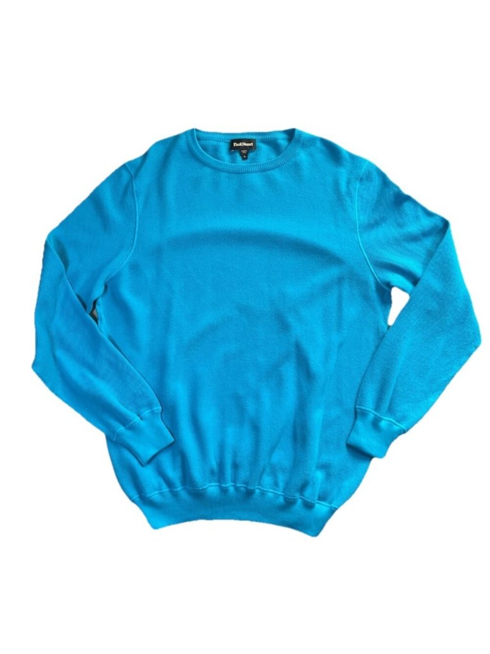 Paul Stuart Sweater Vibrant Blue Sweater Size XL Men’s NWT Italy 100% Cotton